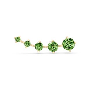 EARCUFF 5 PERIDOTOS